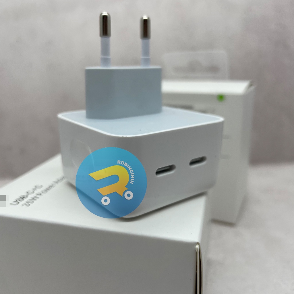 ADAPTOR IPH 35 Watt FAST CHARGING Dual USB C / CHARGER IPH - Adapter Iph- Batok Iph - Kepala Iph - kepala Charger Iph - Kepala Casan Iph