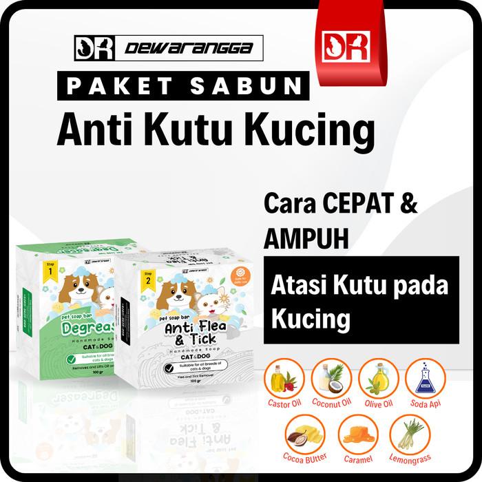 Paket Sabun Kutu Kucing Dewarangga - Sabun Kucing Anti Kutu