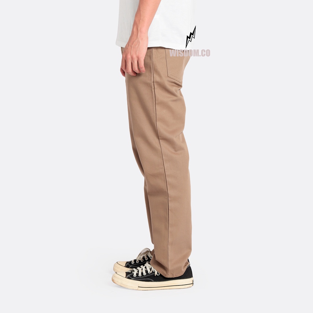 WISDOM Chino Pants Straight Canvas Walker original Mocca