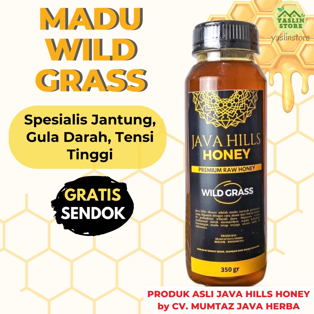 

MADU WILD GRASS MADU ASLI MURNI PREMIUM JAVA HILLS HONEY 330gram