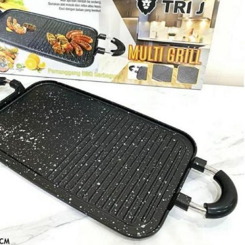 ✱ Multi Grill Tri J - BBQ Grillpan Panggangan Serbaguna Alat Panggang ✵