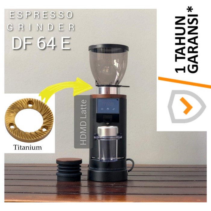 Terlaris Espresso Grinder Df64E Programmable Titanium Burr Bergaransi 1 Tahun