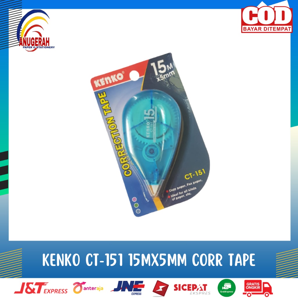 

KENKO CT-151 15MX5MM CORRECTION TAPE (PCS)