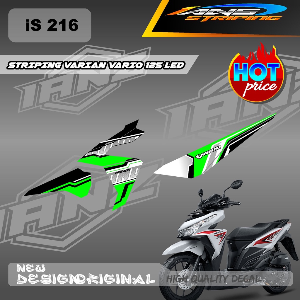 NEW STRIPING SEMI FULL HONDA VARIO 125 LED / STIKER CUSTOM VARIAN WARNA / DECAL STIKER KERETA HONDA VARIO 125 LED IS216