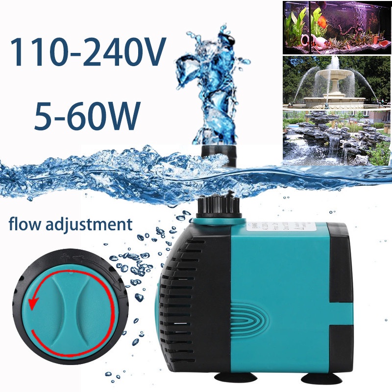 YUN Mall 220V-240V 10 Watt Pompa Celup Aquarium Pompa Air Celup Kolam Ikan Water Pump EB-303 Pompa Celup Aquarium/Powet Heads/Air Pump