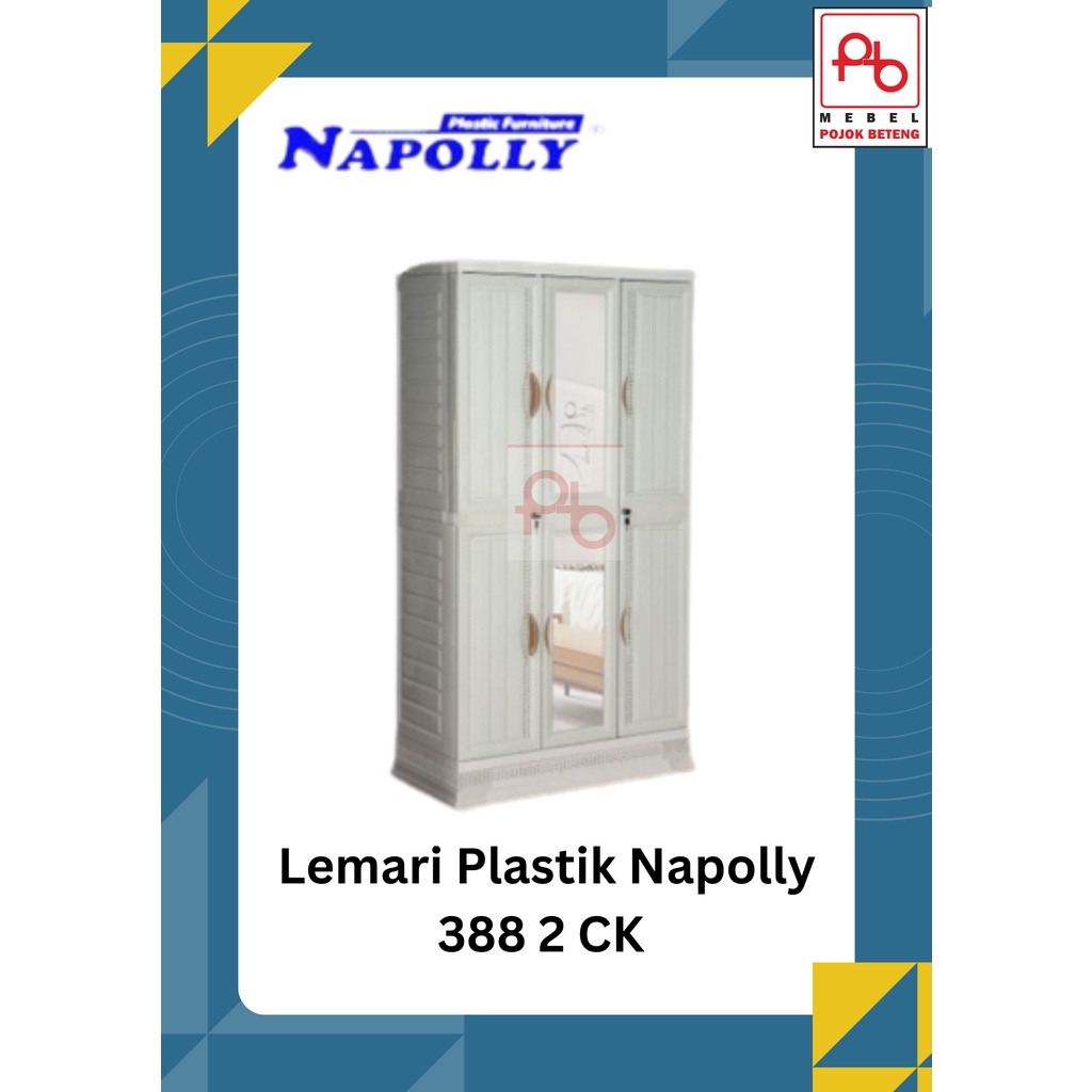 Lemari Plastik Napolly 3p Cabro 388 2CK