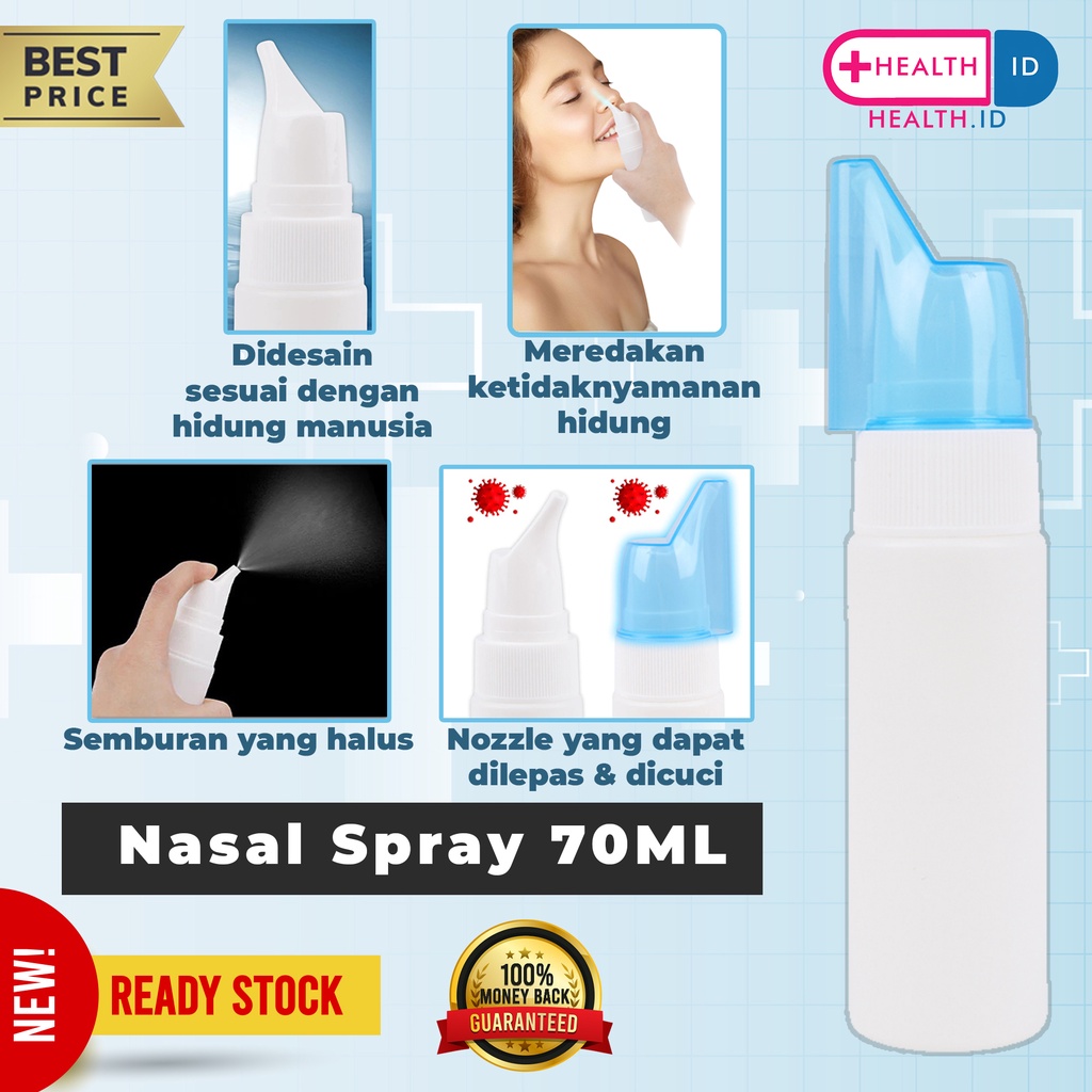 Nasal Spray Bottle Botol Cuci Hidung Neti Pot Mini Portable 70ML - nasal spray