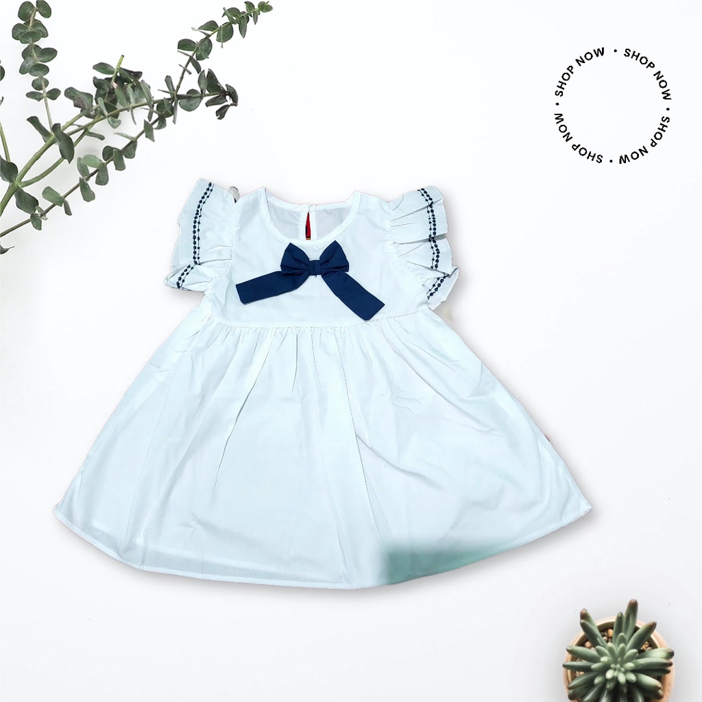 Dress Anak Perempuan Pita Bohemian Putih