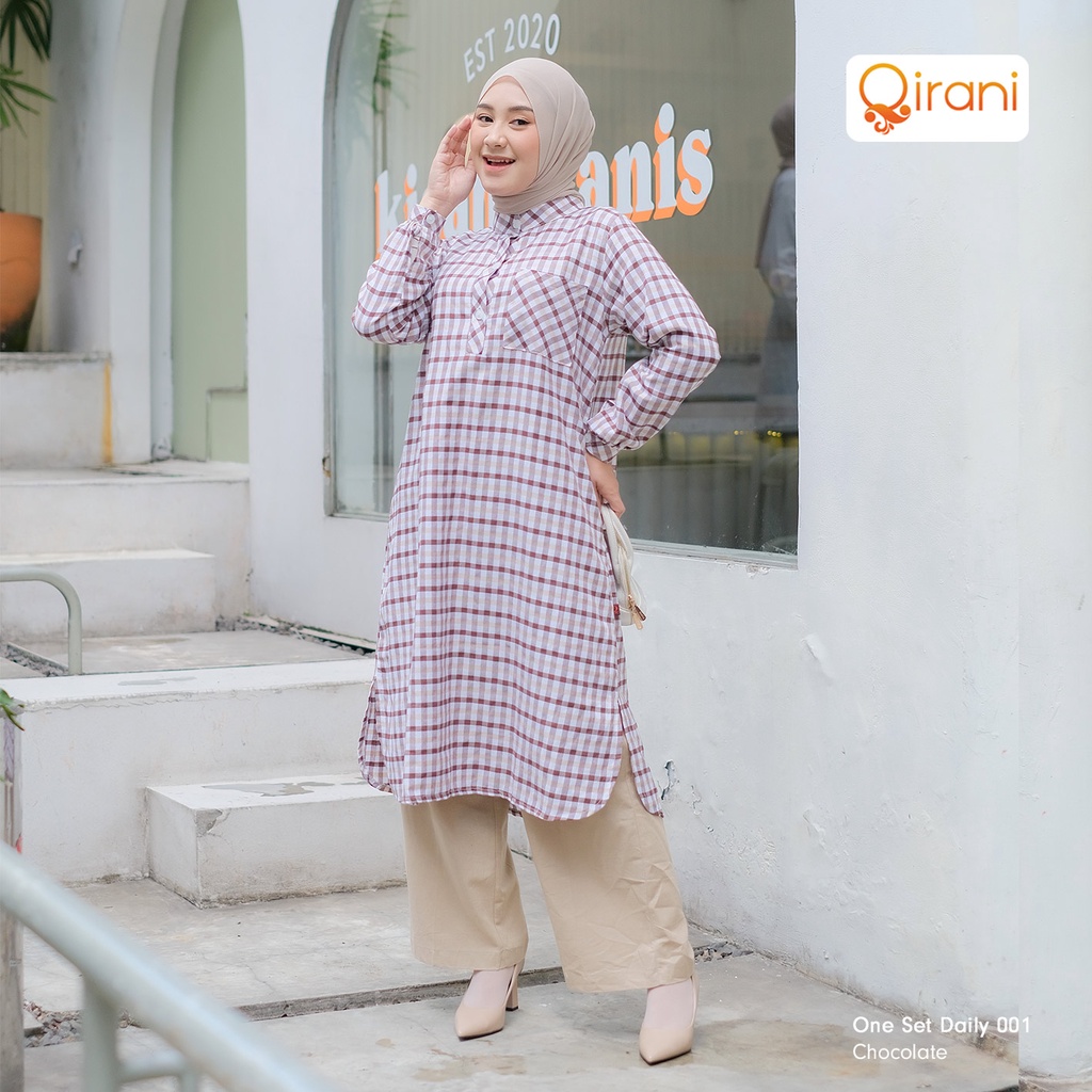 Qirani Setelan Daily Muslimah One Set Daily 001