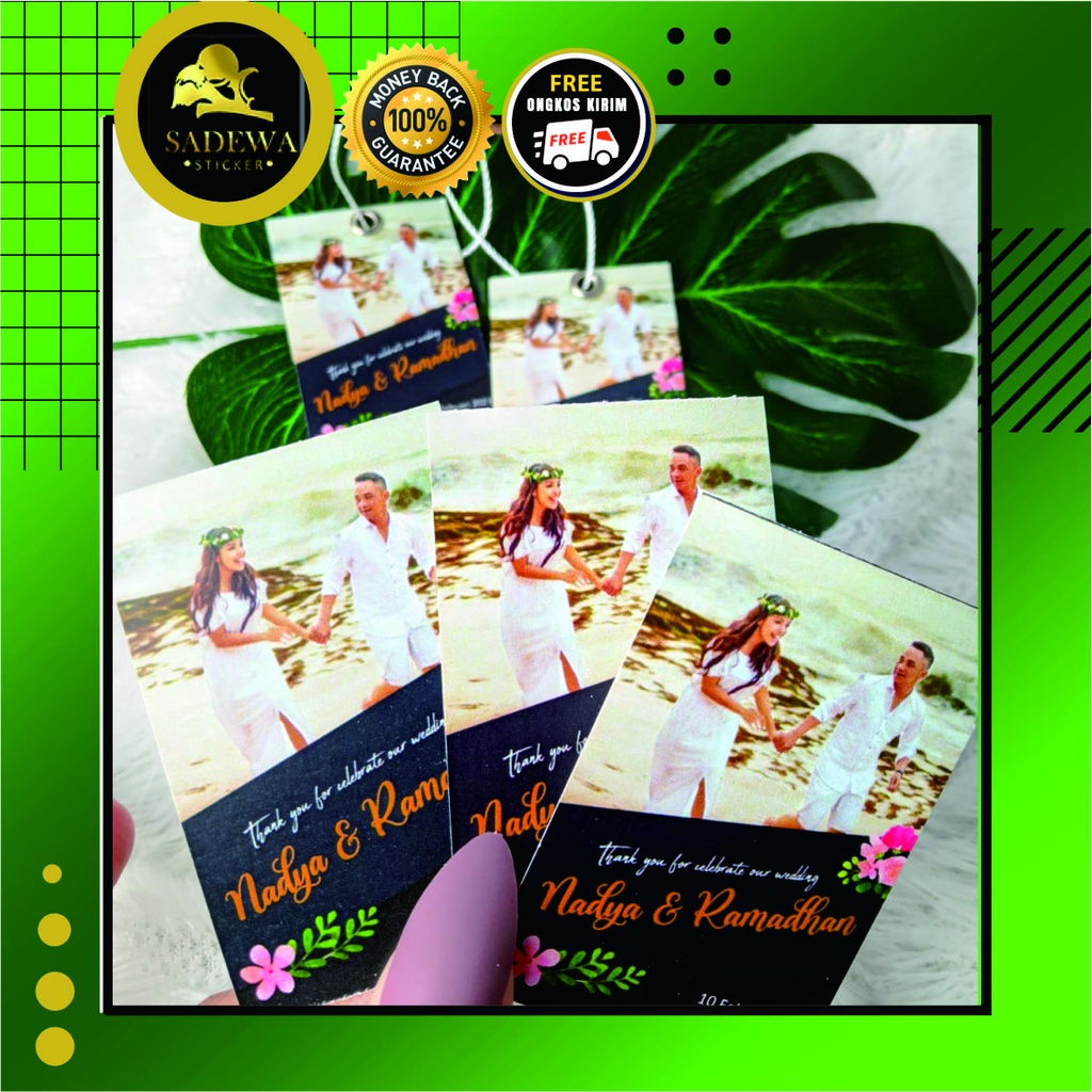 

Hangtag Wedding Kartu Ucapan Pernikahan Hang Tag Nikah Custom