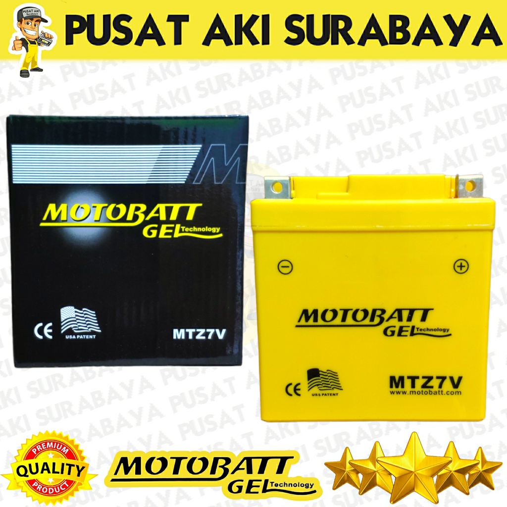 PROMO AKI GEL MOTOBATT MTZ7V 12V 7AH UNTUK MOTOR KAWASAKI KLX YAMAHA WR 250F NMAX OLD AKI SIAP PAKAI GTZ7V YTZ7V