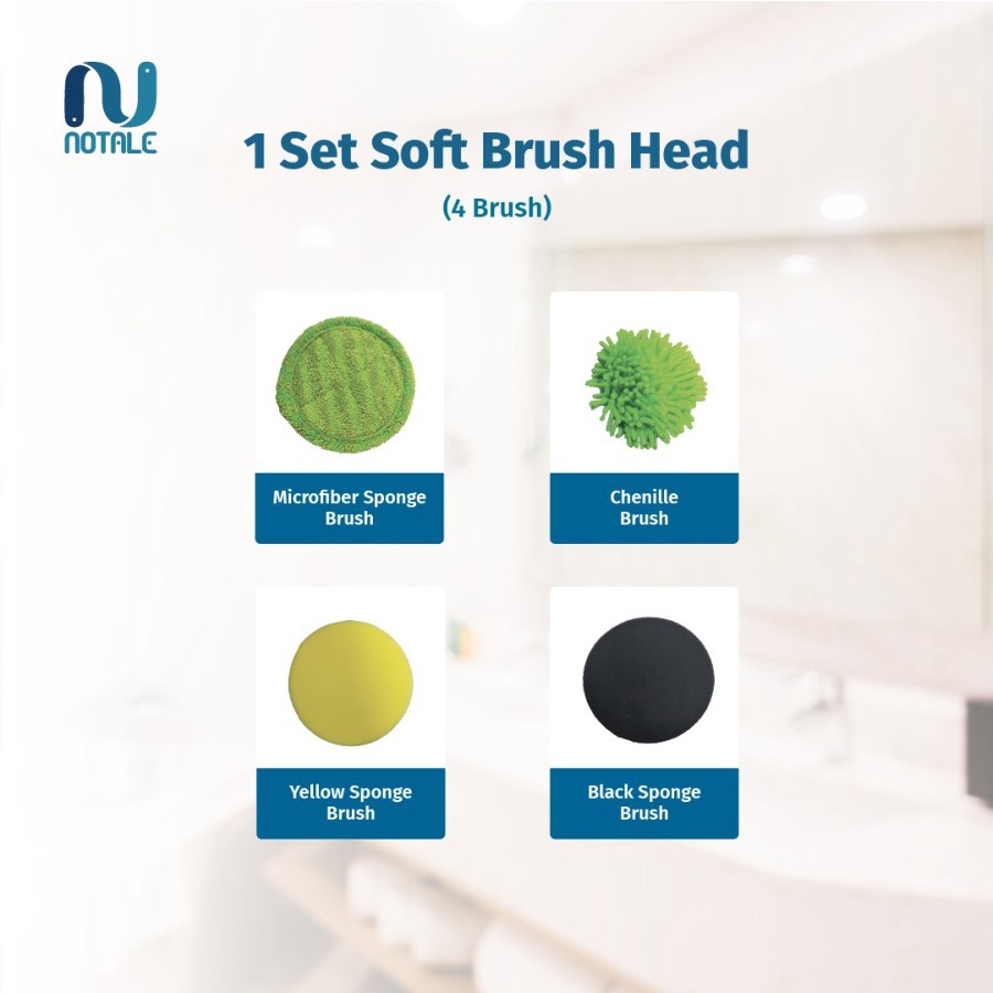 Replacement Refill Brush Notale Spin Scrubber - Brush Pengganti