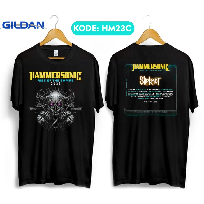 Kaos hammersonic 2023 bahan katun premium hm23c