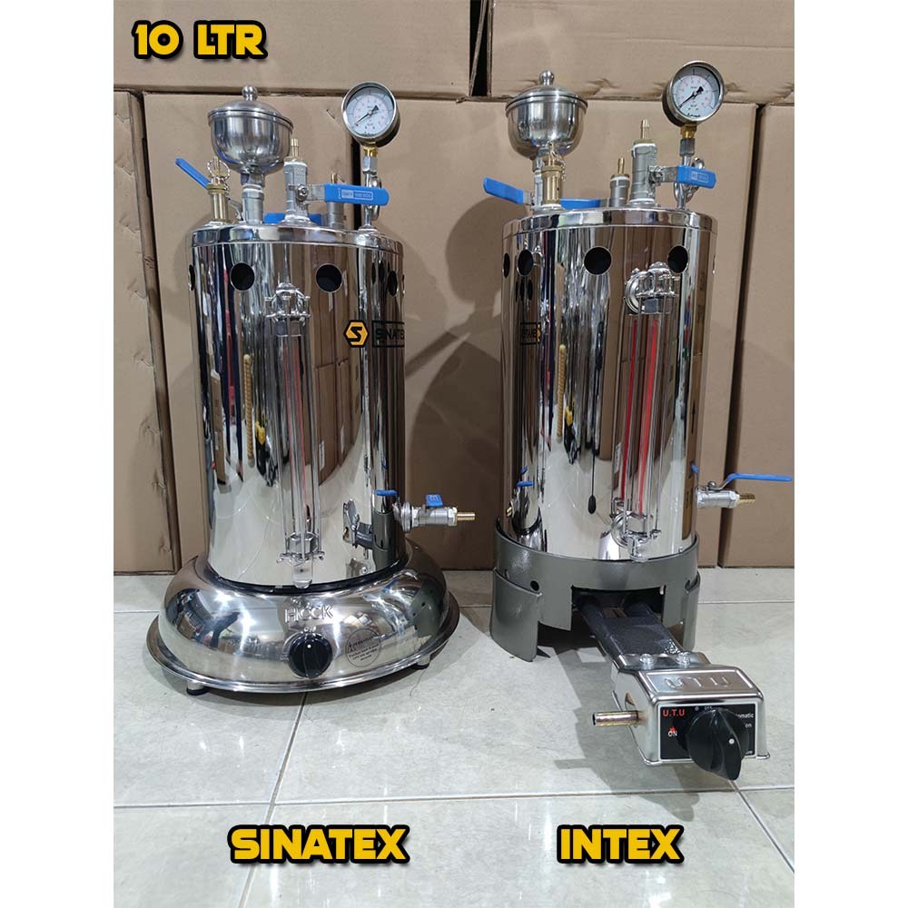 Sinatex Boiler Setrika Uap Laundry 15 Liter Siap Pakai Lengkap SINATEX