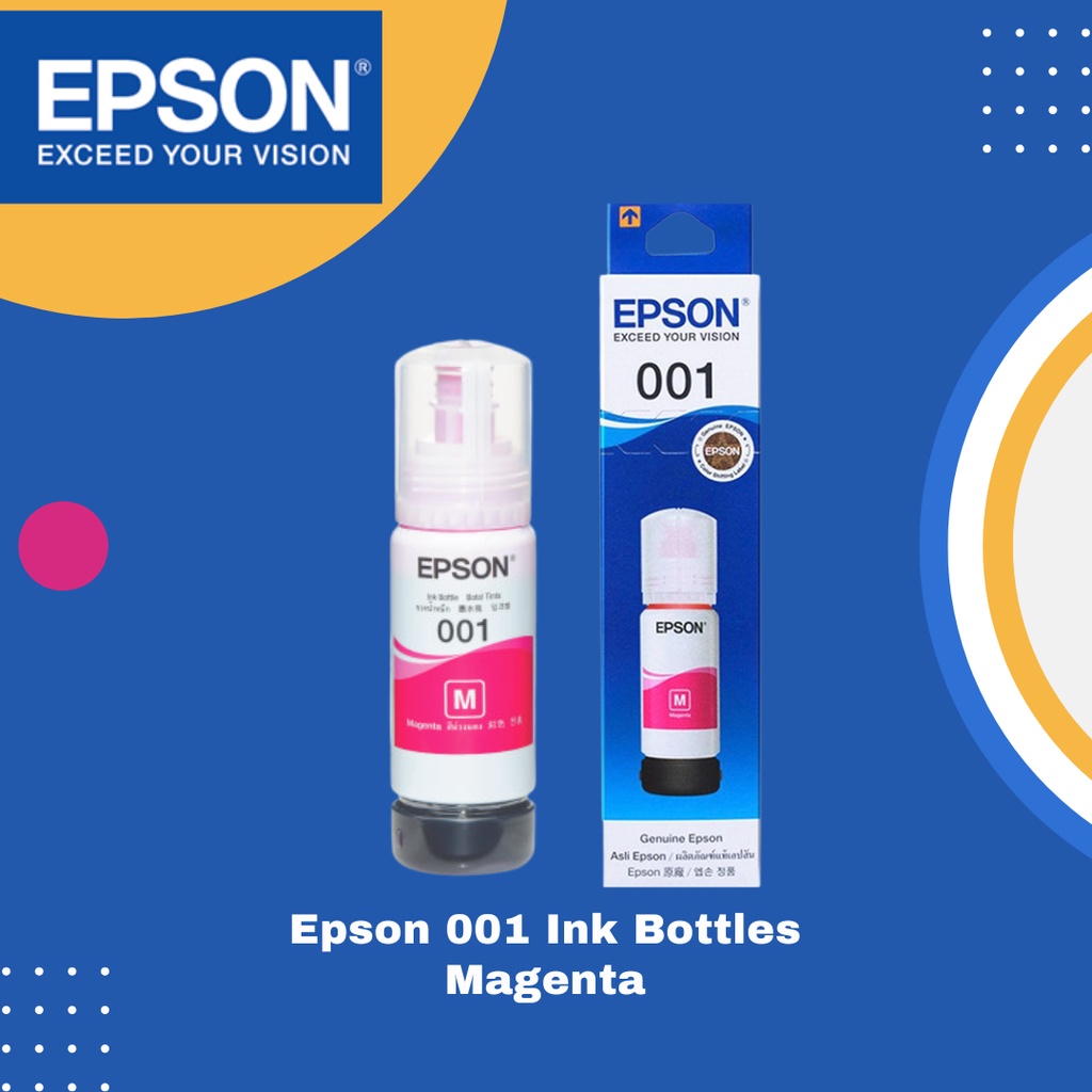 Jual Tinta Epson Printer Ink Refil 001t03y3 Magentamerah Original Shopee Indonesia 6294