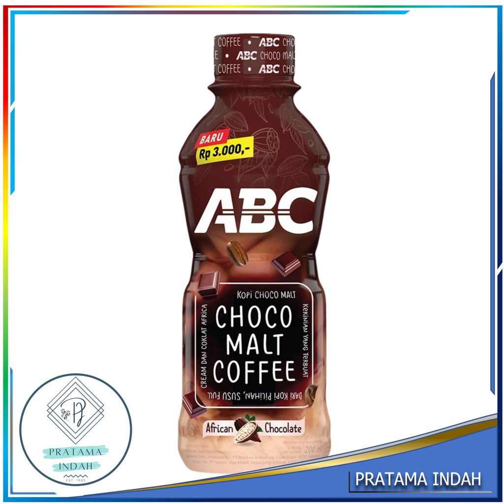 

KOPI SUSU ABC AFRICAN CHOCO MALT COFEE BOTOL PET - 200 ml