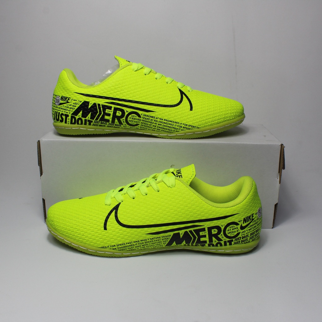 SEPATU FUTSAL NIKE MERCURIAL SOL KARET SUDAH JAHIT TERBARU STABILLO