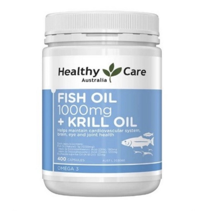 Healthy Care Krill + Omega 3 Fish Oil 400 capsules
