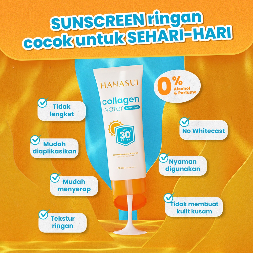 READY Hanasui Collagen Water Sunscreen SPF 30