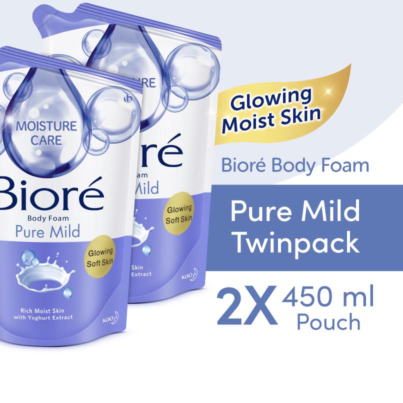 ➧ Biore Body Foam Beauty Pure Mild Twinpack 2 x 450 mL ♖