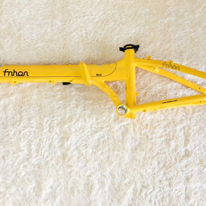 Frame set dan HP Fnhon Blast kuning yellow Discbrake DB Disk Brake 20