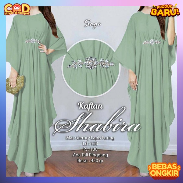 Gamis Kaftann Hari Raya Deres Muselim Kondangan Kekinian Pakaian Muslim Perempuan Ksftan Lebaran Wan