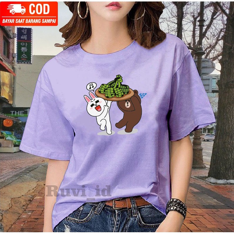 Ruvi_id-BAJU LEBARAN / BELI 3 GRATIS HEADSET EXTRA BAS / BAJU HARI RAYA IDUL FITRI / BAJU BERUANG KETUPAT / KAOS WANITA / KAOS TEMA RAMADHAN / KAOS TERBARU / KAOS WANITA KOREAN STYLE / KAOS IMPORT / KAOS BAHAN KATUN / KAOS MURAH