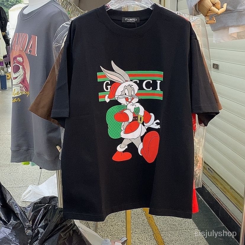 [✅BISA COD] #Sisjuly# Kaos katun wanita atasan motif kartun lengan pendek wanita