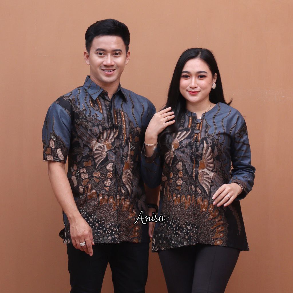 Baju Batik Wanita Modern Atasan Blouse Kerja Kantor Wanita