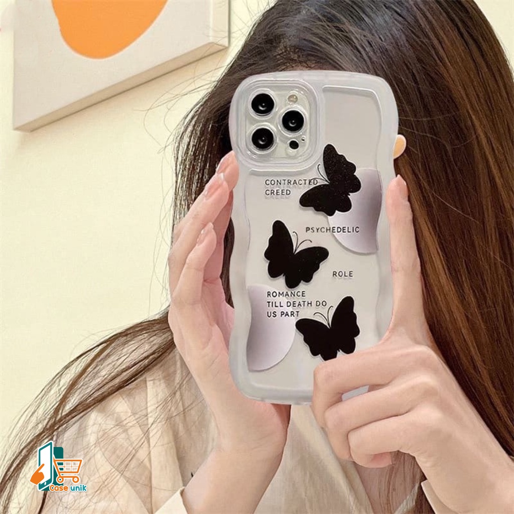 SS144 SOFTCASE SILIKON MOTIF KUPU KUPU HITAM FOR OPPO A18 A38 A58 A78 A74 A95 F19 A83 F1S A59 F5 YOUTH F7 F11 PRO RENO 9 5G 9 PRO 5G 8T 4G 4 4F F17 PRO 5 5F A94 F19 PRO 6 7 8 7Z 8Z A96 5G CS5370