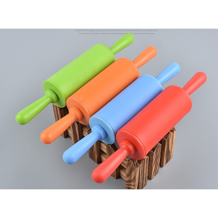 DLL0036 ROLLING PIN SILICONE Penggiling Penggilas Adonan Silikon Anti Lengket