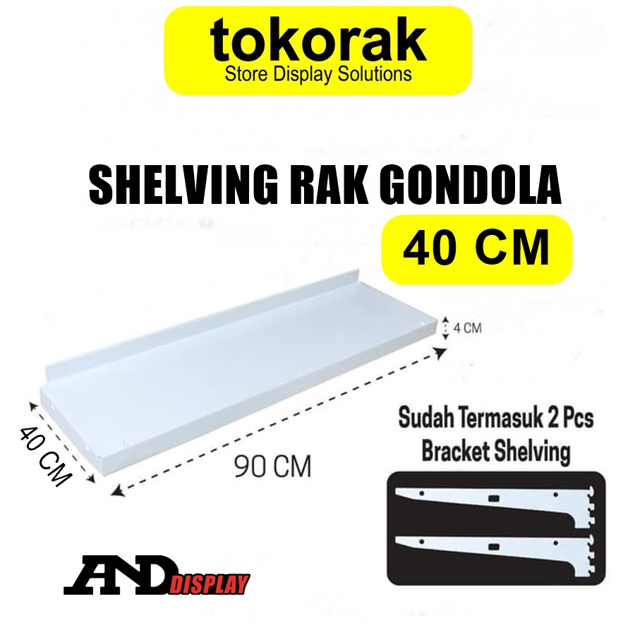 SHELVING AMBALAN RAK MINIMARKET SUPERMARKET 40 CM GONDOLA ANDDISPLAY