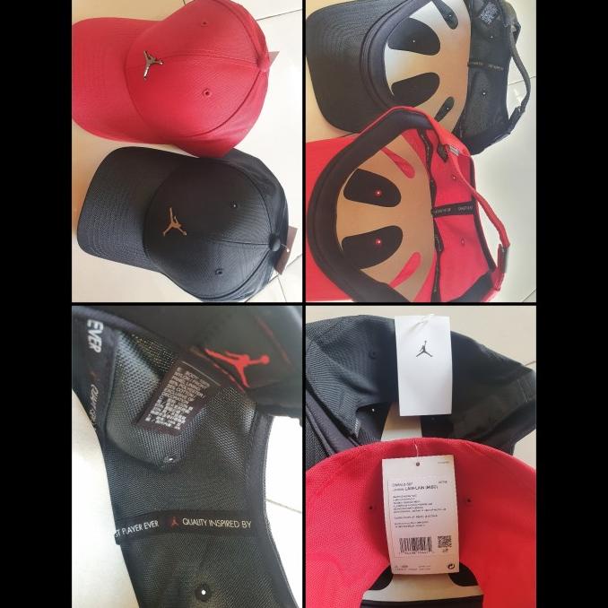 Topi Air Jordan Jumpman Metal Cap Original Black Snapback Classic99