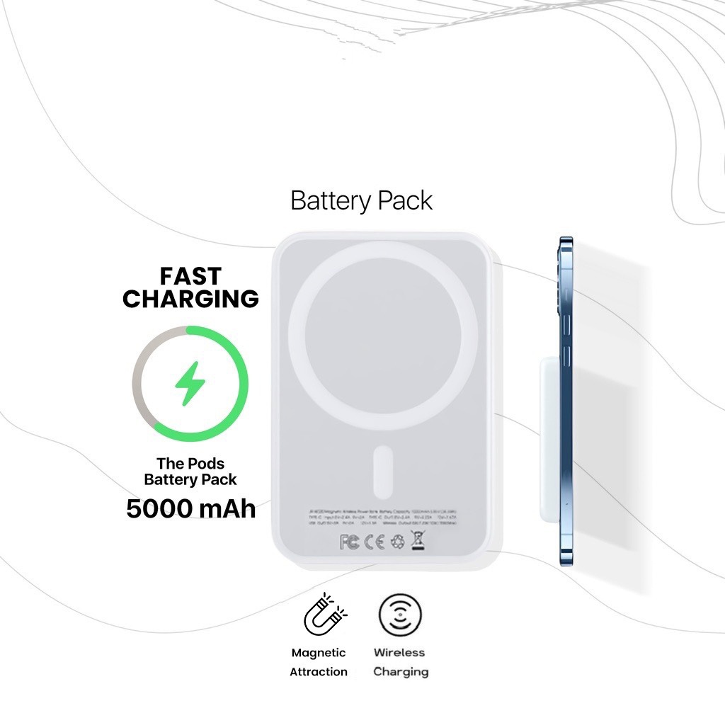 Mag/Safe Battery Pack Pack Power Bank Wireless Magnetic Charger For iphon 12 iphon 12 Mini Pro Max Iphon 13