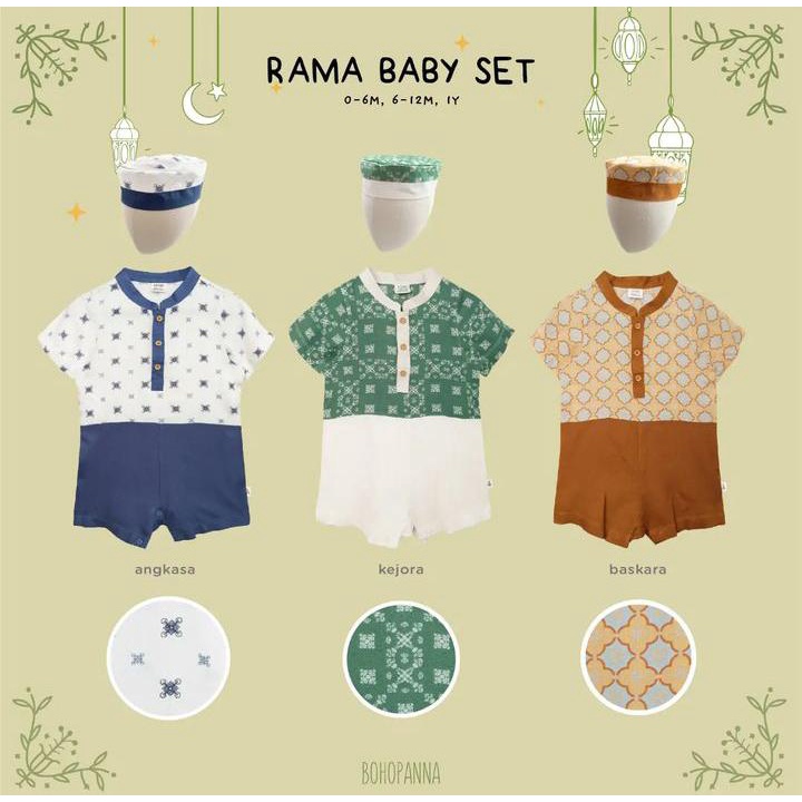 Bohopanna Rama / Malika Baby Muslim set Raya collection