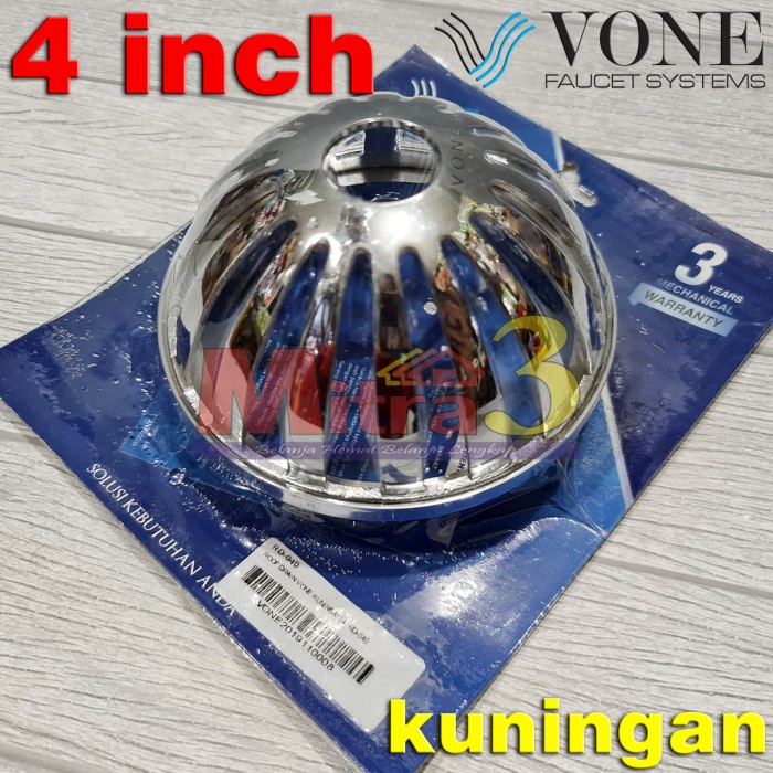 hanya disini] Roof Drain VONE 4" KUNINGAN Tebal / Saringan Saluran Air Atap Talang