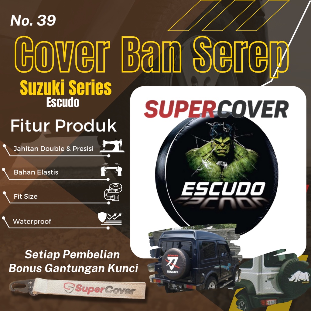 Sarung Ban Serep Suzuki Escudo Cover Ban Serep Kulit Sintetis Suzuki Escudo 39 Penutup Pelindung Sel