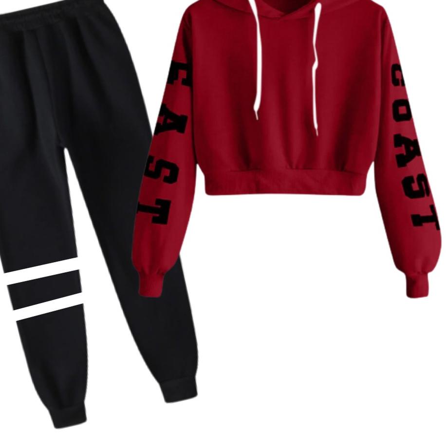 ✨BIG SALE✨ CLSTORE BAJU SETELAN WANITA REMAJA SWEATER CROP HOODIE EASTCOAST DAN CELANAN JOGGER grosi