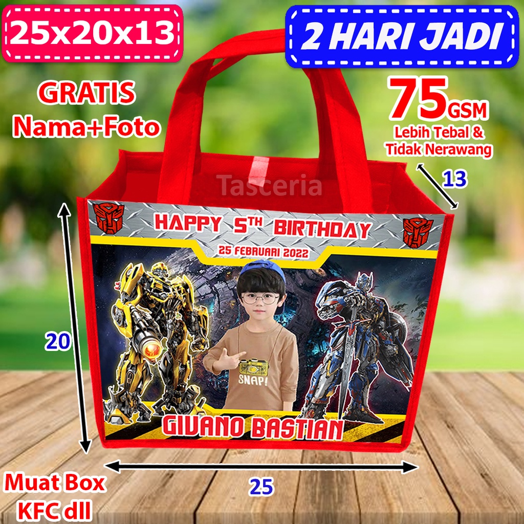 

Tas Kantong Perekat Ultah Anak Transfomer