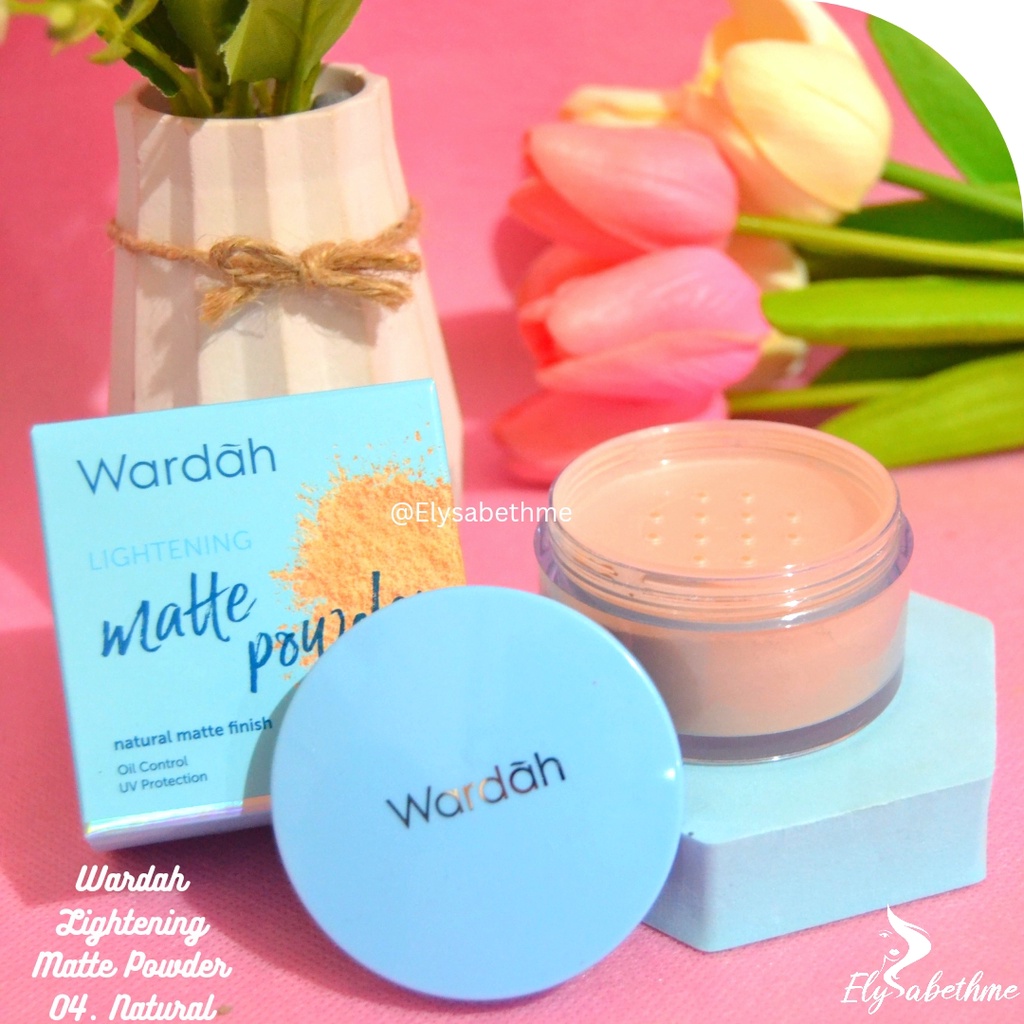 ✿ELYSABETHME✿ 🅆 🄰 🅁 🄳 🄰 🄷 Wardah lightening series bedak tabur biru bisa untuk setting powder