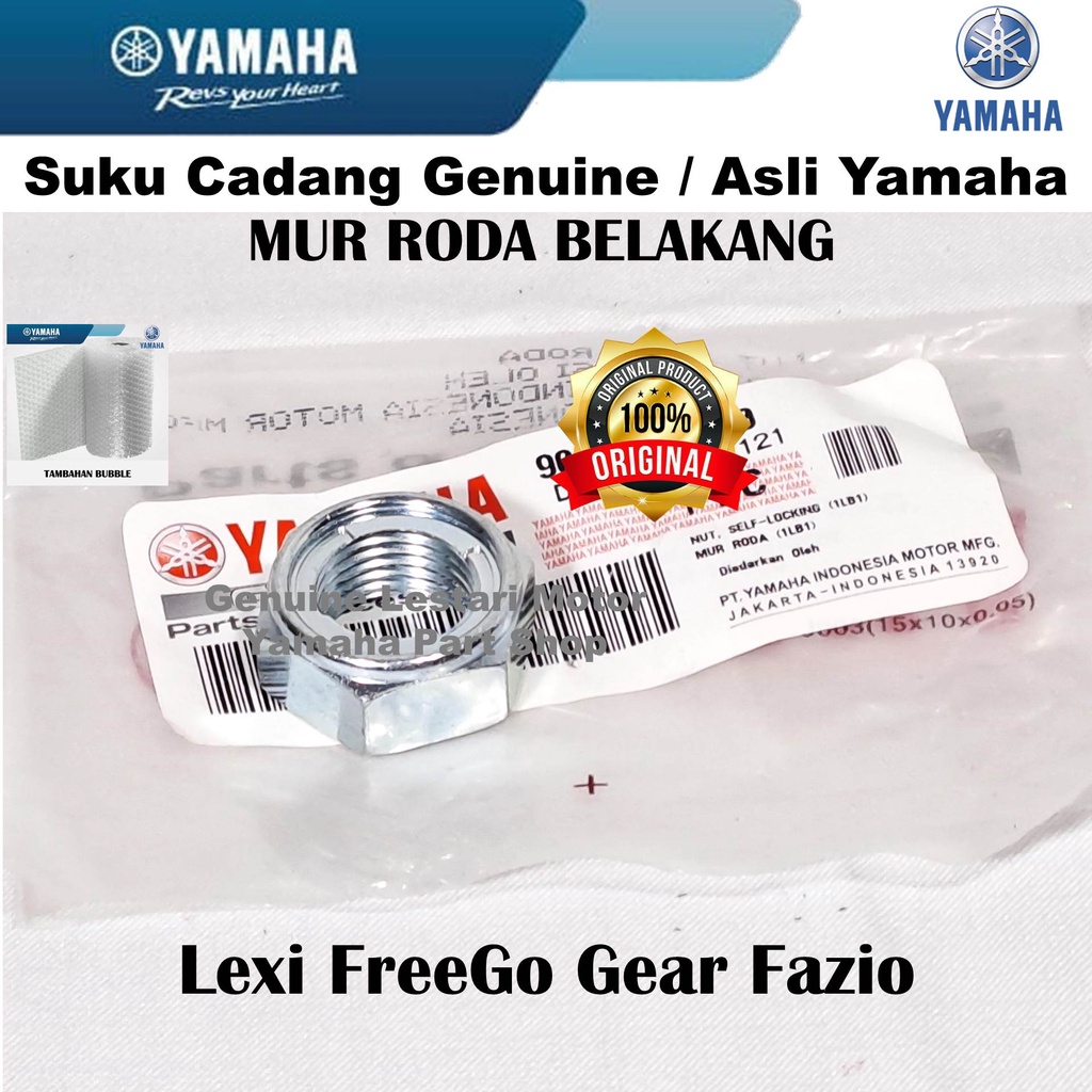 Mur Roda Belakang FreeGo Lexi Gear Fazio Asli Yamaha Surabaya