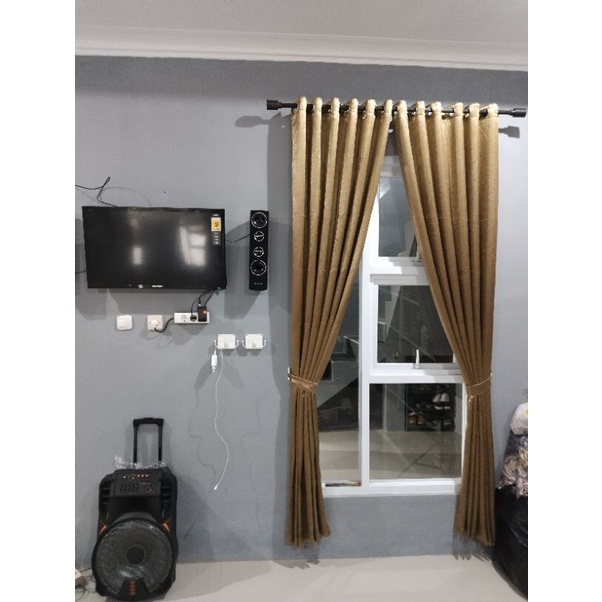 GORDEN JENDELA,GORDEN PINTU POLOS TEBAL PREMIUM
