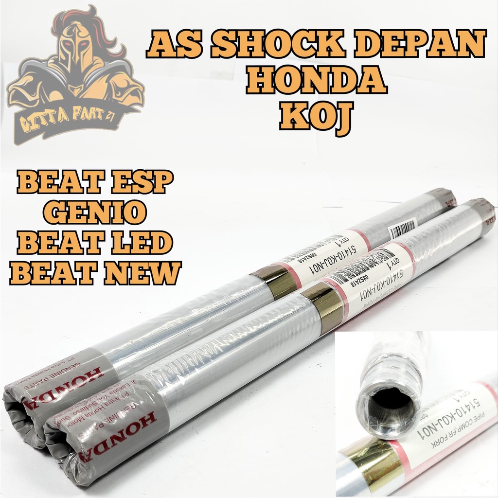 AS SHOCK DEPAN 100% ASLI ORIGINAL HONDA AHM KOJ KUALITAS ORIGINAL HONDA AHM PRESISI DAN DIJAMIN AWET GENIO BEAT ESP BEAT DELUXE BEAT NEW BEAT LED