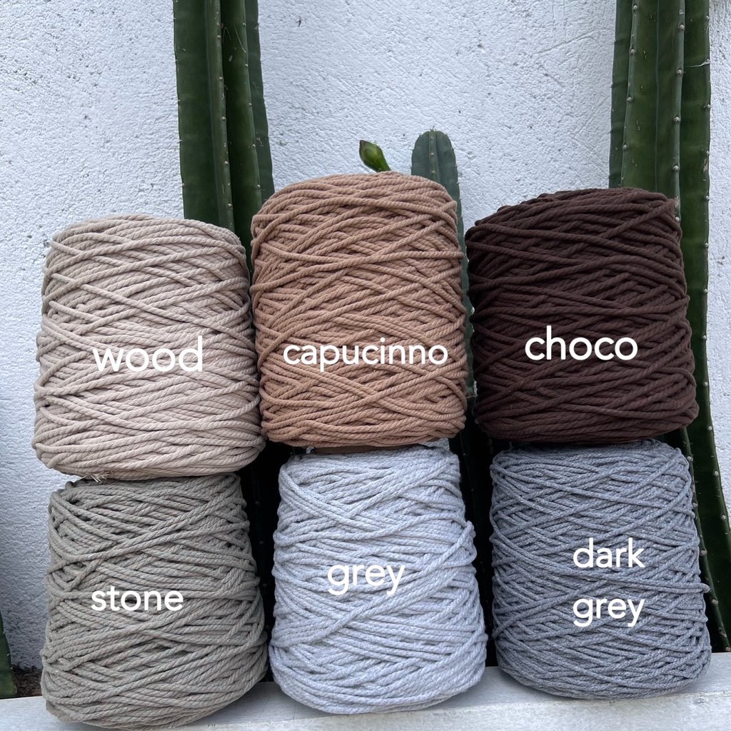 Tali macrame warna 4mm cotton 1kg ( PART 1 )