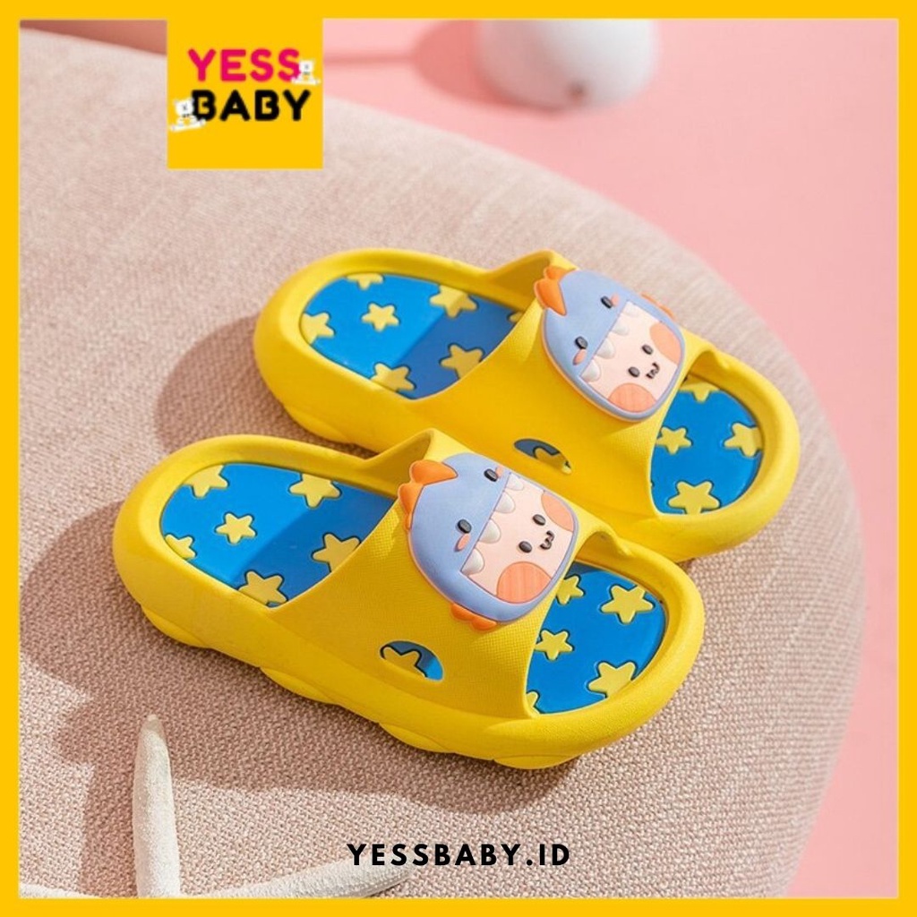 [COD] YESSBABY TWINKLE STARS Sandal Slop Anak Laki-laki Perempuan Cewek Motif Karakte Lucu Termurah Sepatu Import Fashion Terbaru Kekinian