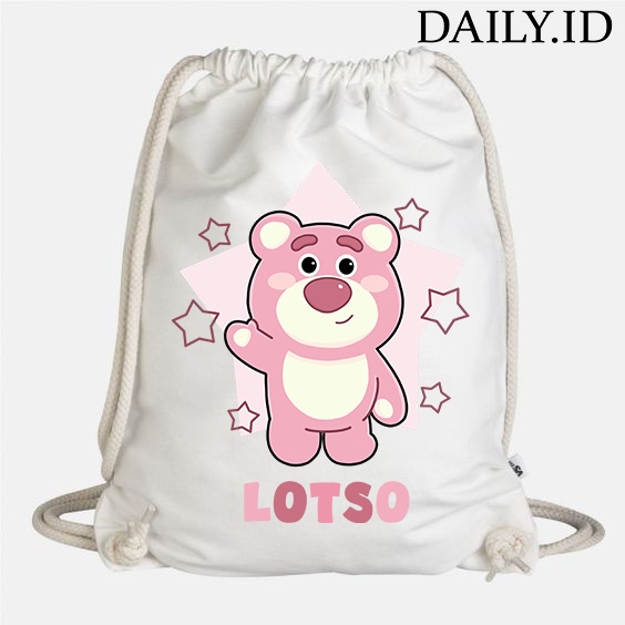 TAS SERUT KANVAS MOTIF LOTSO TOY STORY