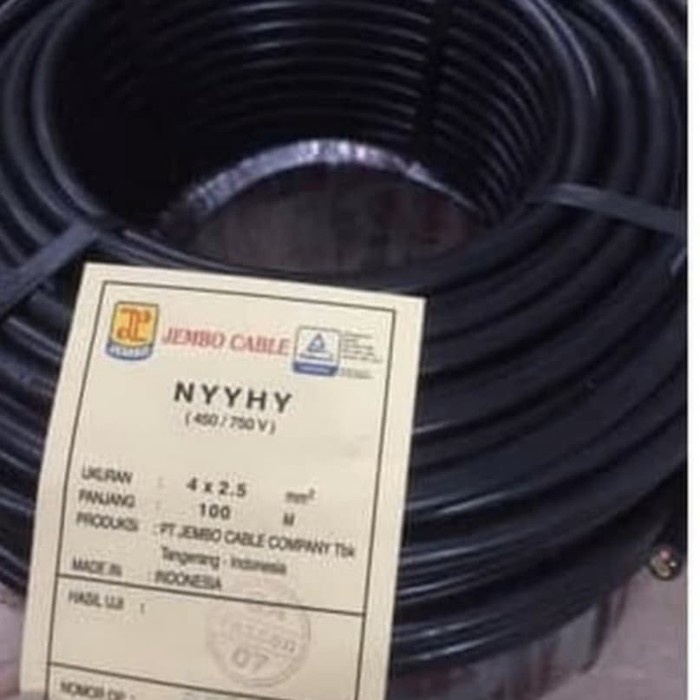 Terlaris Kabel Listrik Nyyhy 4X2.5 4X2,5 4X2.5Mm 4X2,5Mm Jembo Meteran / Eceran