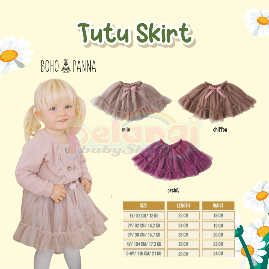 BOHOPANNA | BOHO | BOHO PANNA TUTU SKIRT | ROK TUTU BAYI | ROK TUTU ANAK | ROK TUTU ANAK PEREMPUAN | ROK TUTU BOHOPANNA