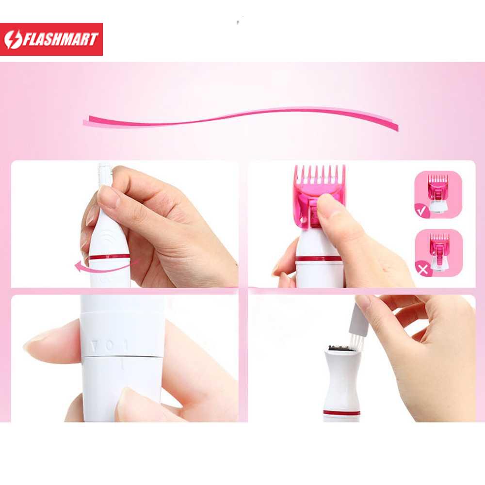 Flashmart 5in1 Trimmer Shaver Pencukur Bulu Tubuh Elektrik - GN-062