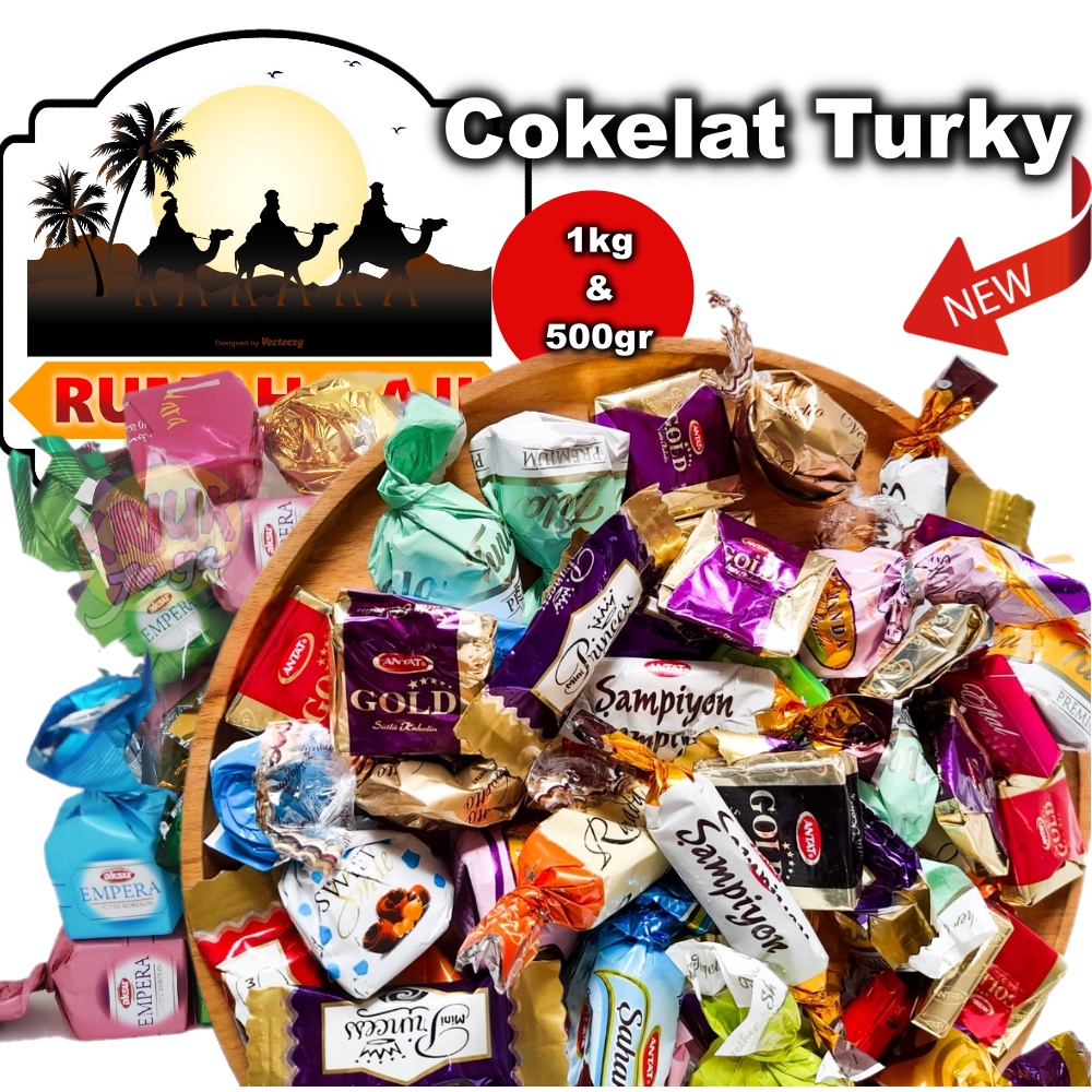 

coklat arab /cokelat turky warna mix 1kg